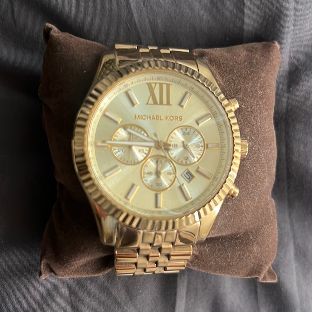 Gold Michael Kors watch